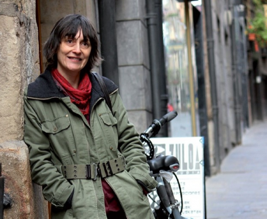 Garbiñe Ubeda, en la Feria de Libros de Tesalónica